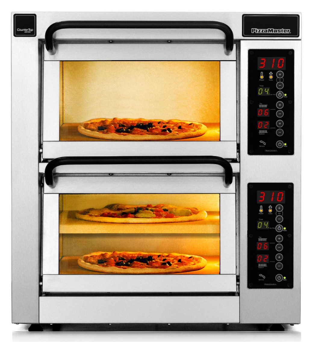 Four à Pizza professionnel CounterTop 2 chambres de cuisson, 2 niveaux, 1 niveau